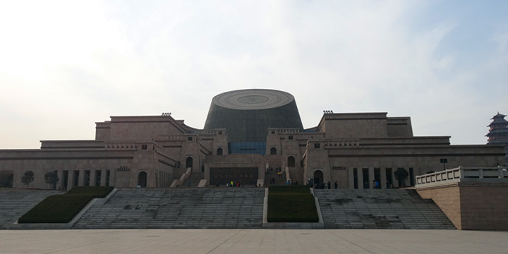 Exterior of the Baoji Bronze Ware Museum on Shigu Hill above the Wei River