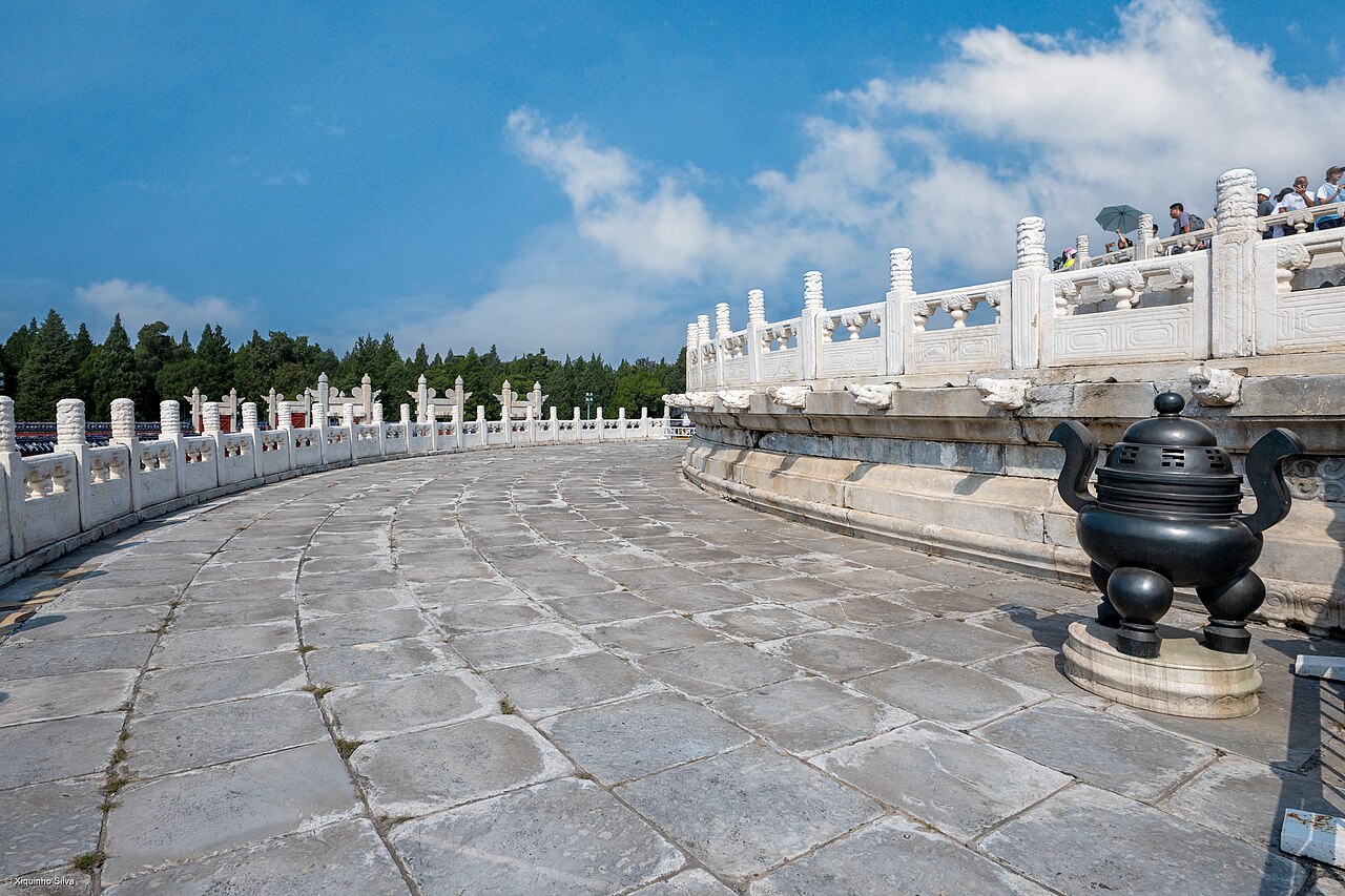 White marble terraces of the Circular Mound Altar at the Temple of Heaven