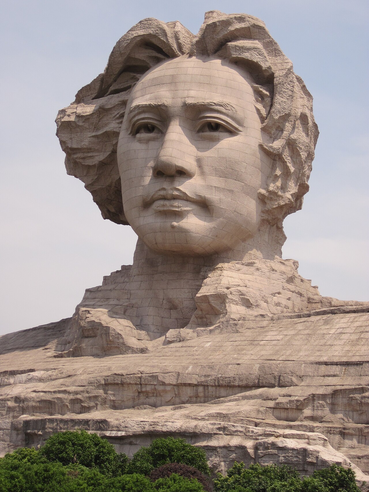Young Mao Zedong art sculpture, Orange Isle, Changsha