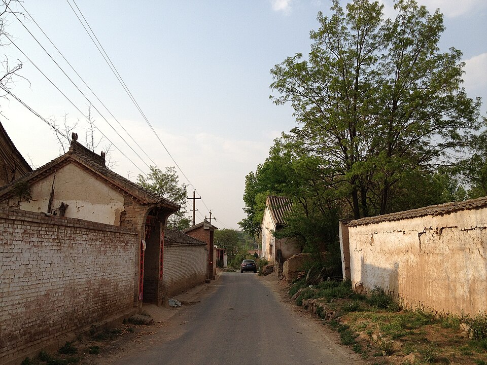 Rural hills and village houses in Changzhi prefecture
