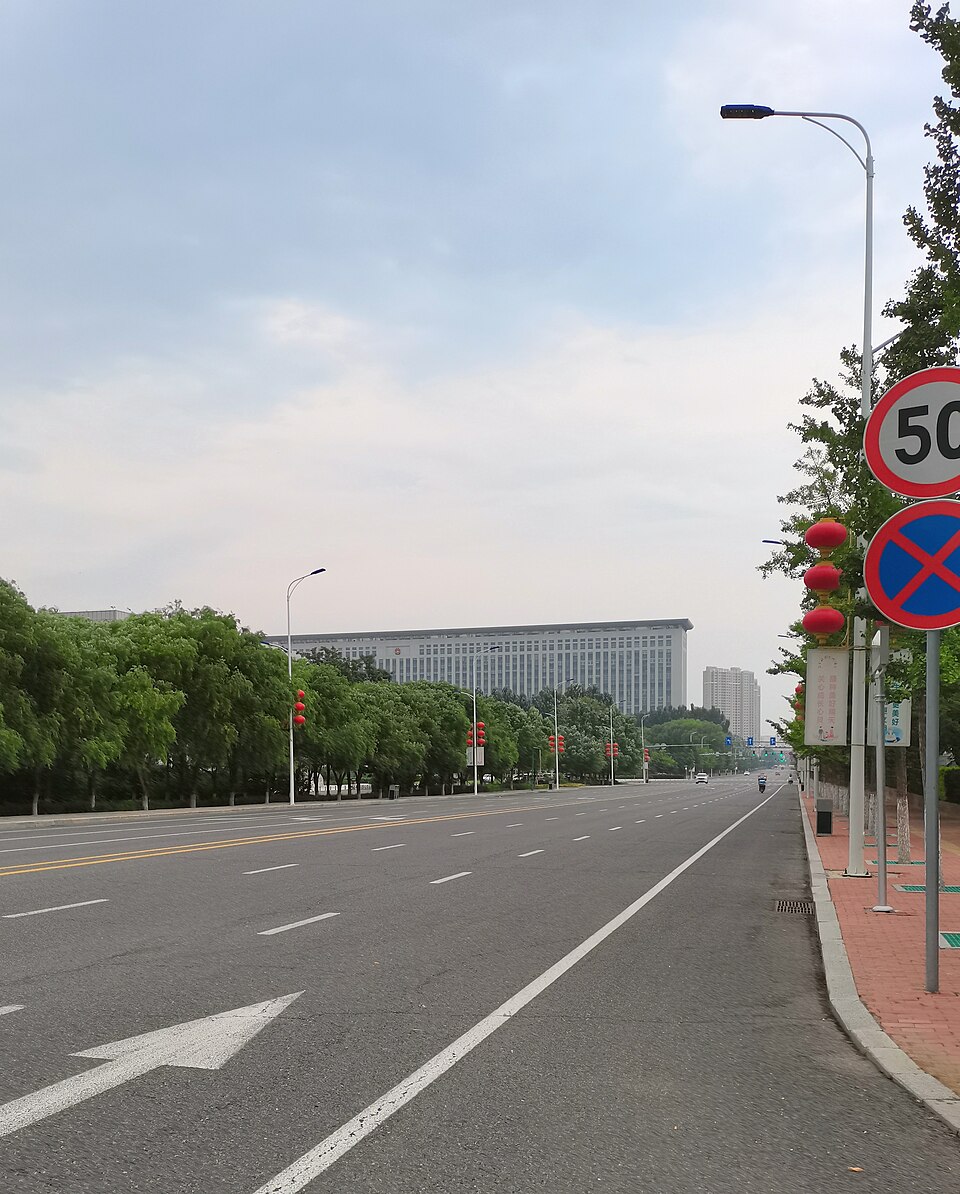 Longteng Street urban scene in Chaoyang, Liaoning