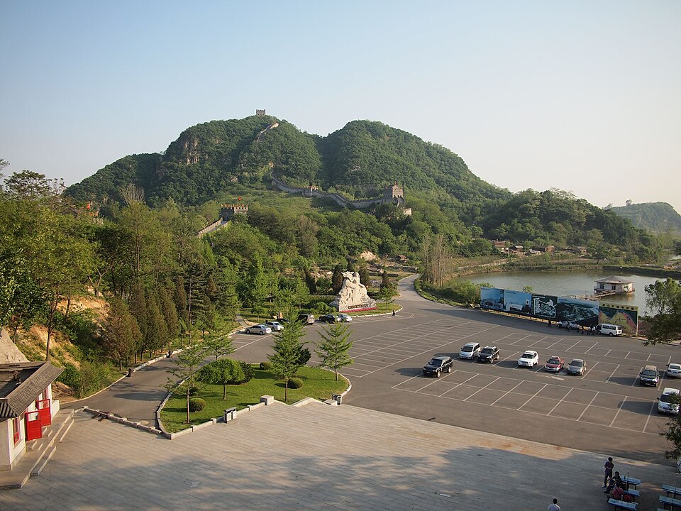Hushan Great Wall hillside in Dandong