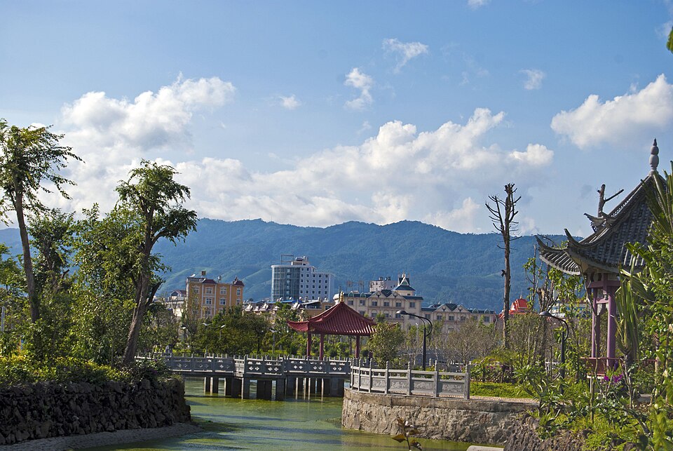 Street scene in Ruili Yunnan