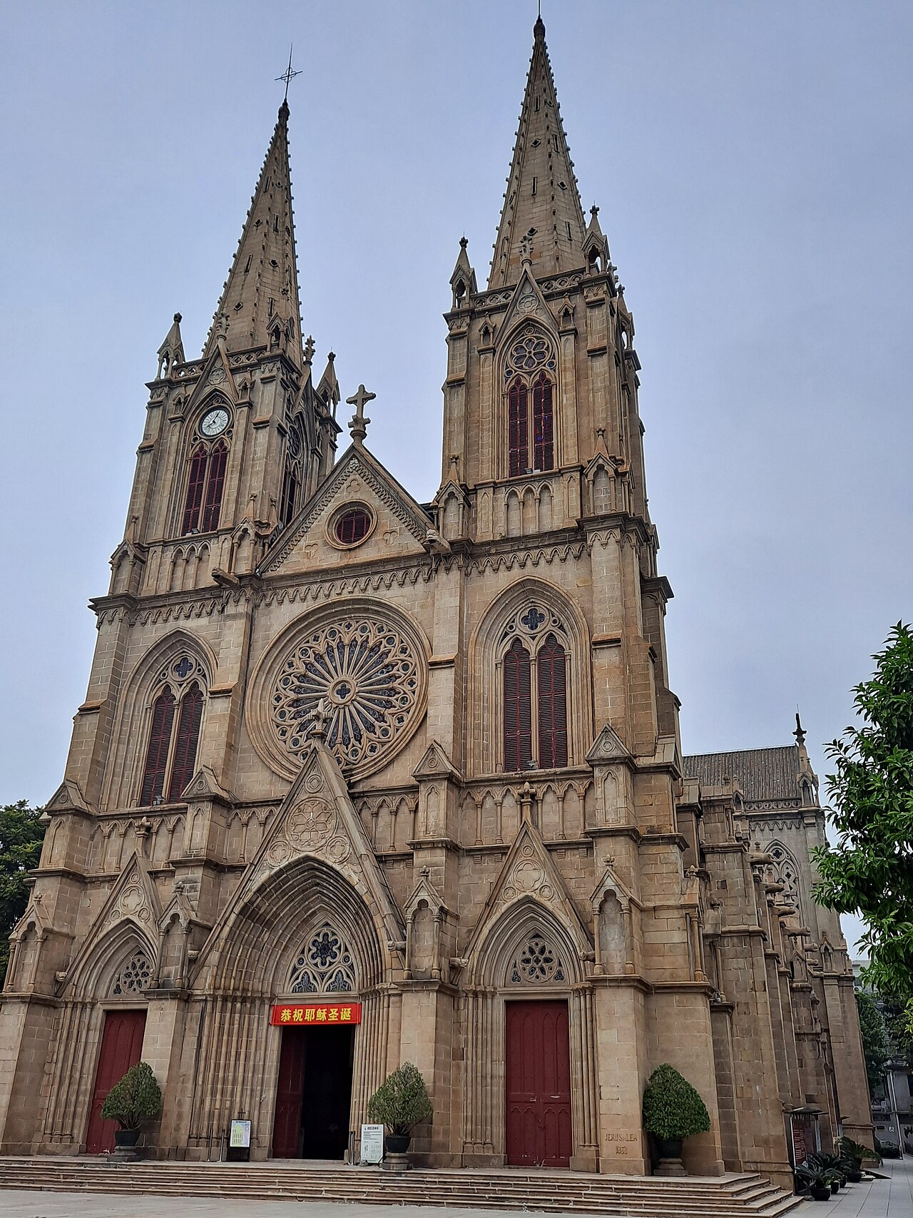 Sacred Heart Cathedral: Granite Gothic Spire
