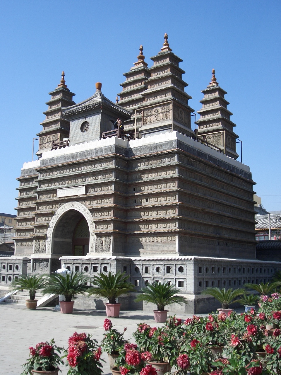 The Diamond Throne pagoda of Five Pagoda Temple in Hohhot