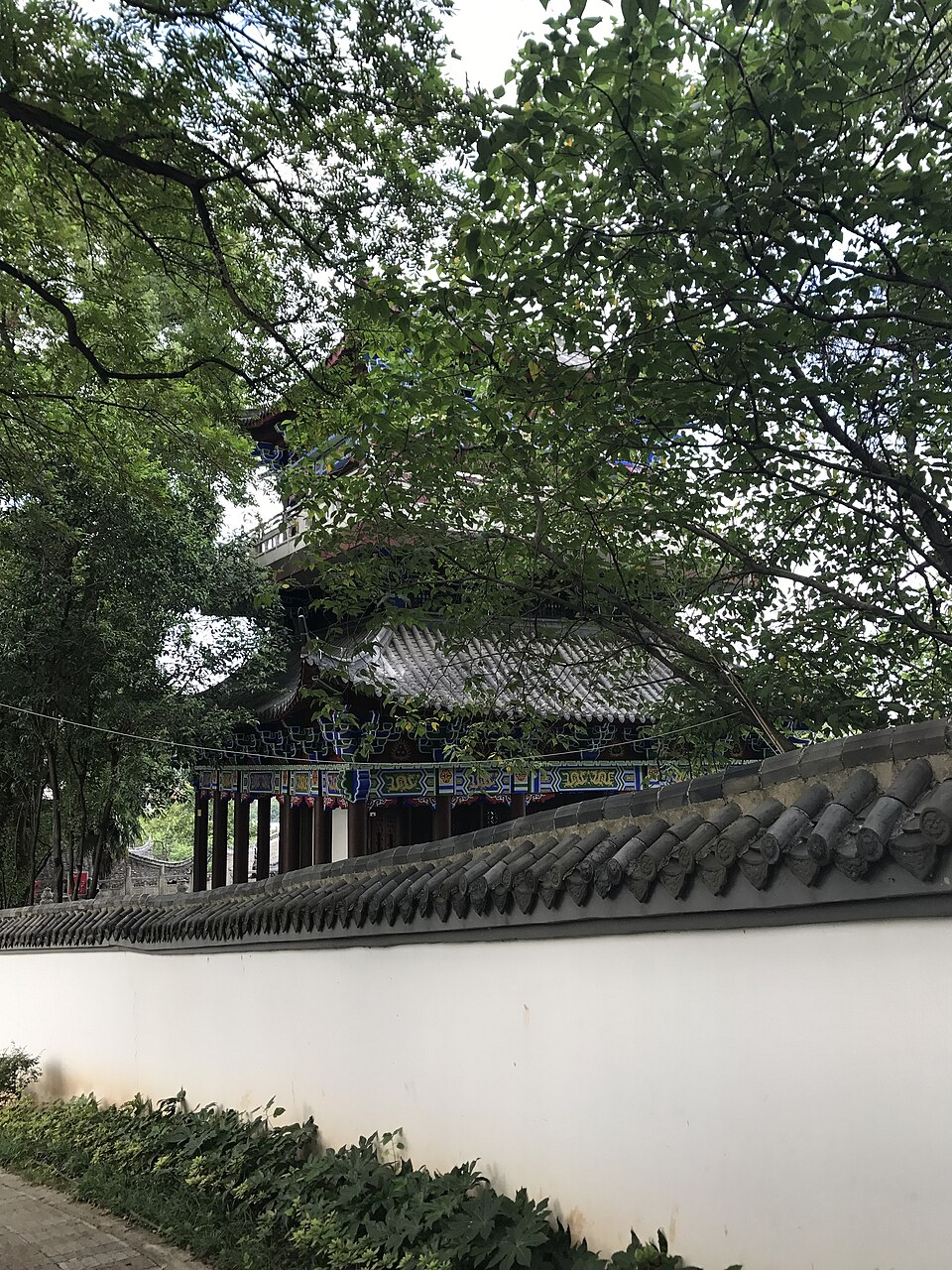 Qixia Pavilion on the hill at Dongpo Chibi Park, Huanggang