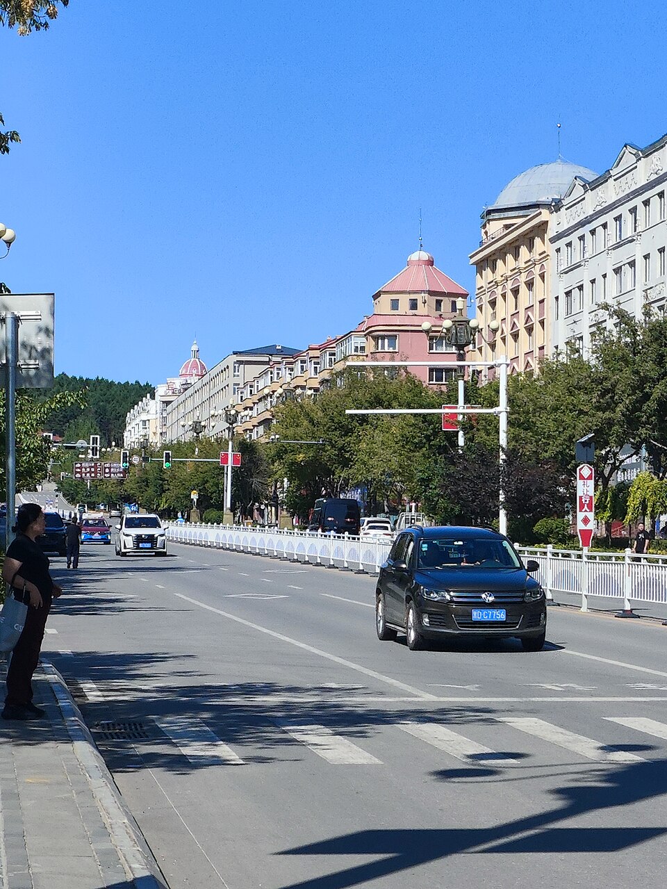Street in Fuyuan, China's easternmost county town on the Russian border