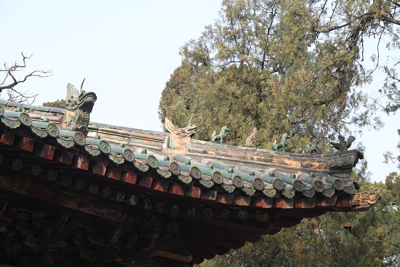 Stone steles on tortoise bases under old cypress trees at the Confucius Temple, Qufu