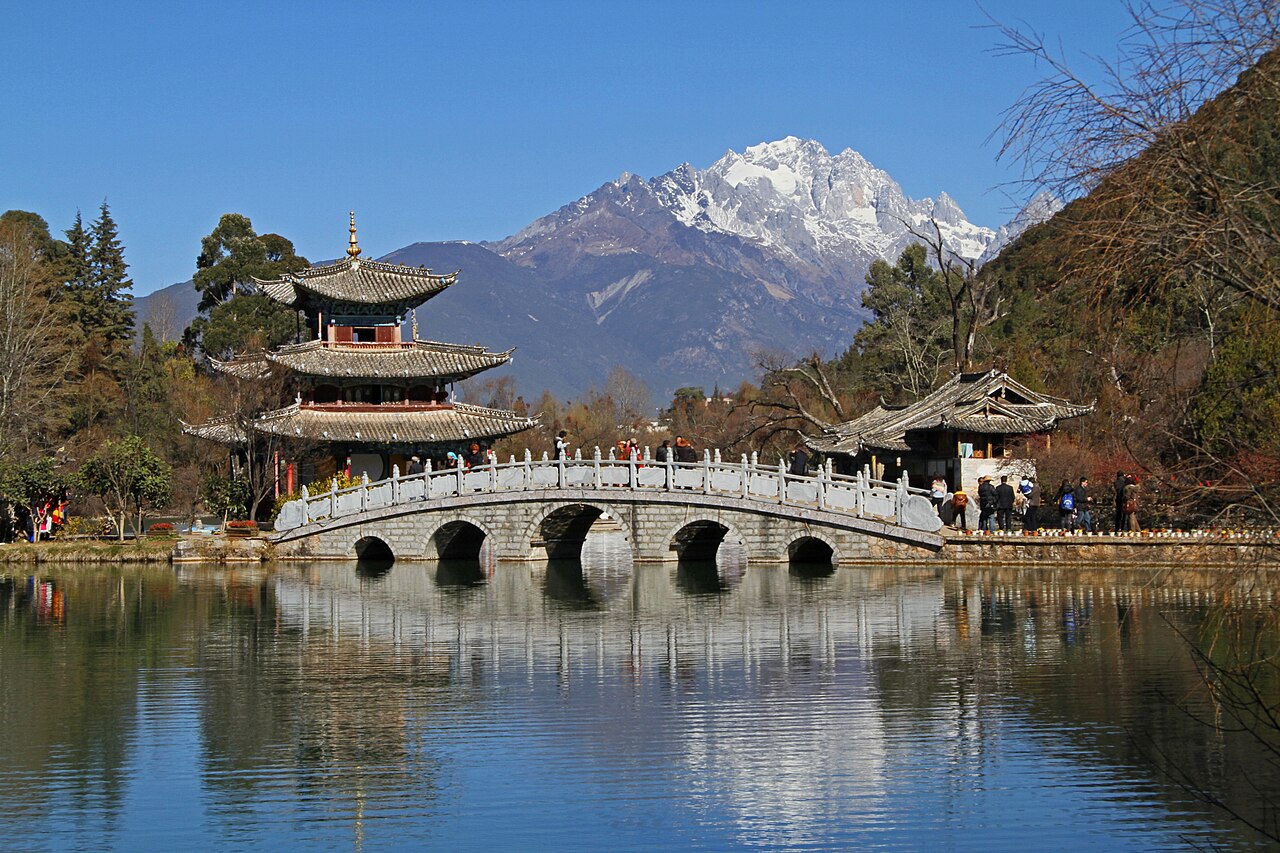 Black Dragon Pool: Snow Mountain Reflection