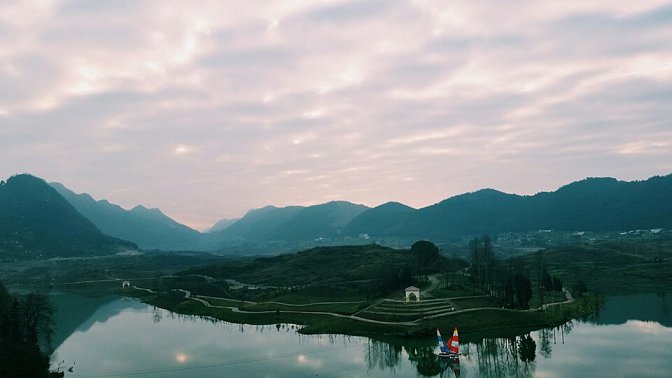 Highland landscape scenery in Liupanshui Guizhou