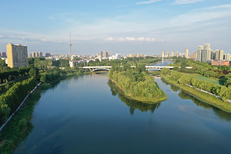 Sha and Li river scenery in Luohe