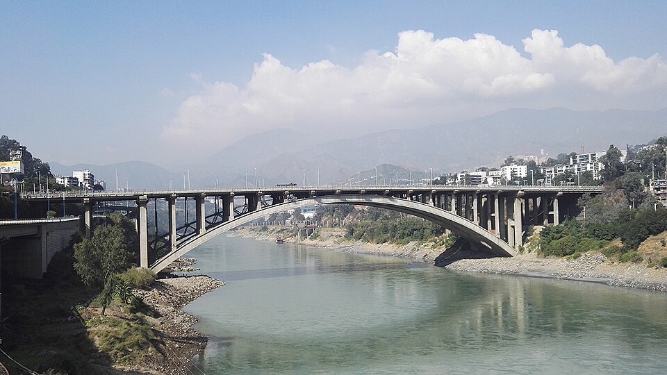 Midi Bridge over river gorge near Panzhihua