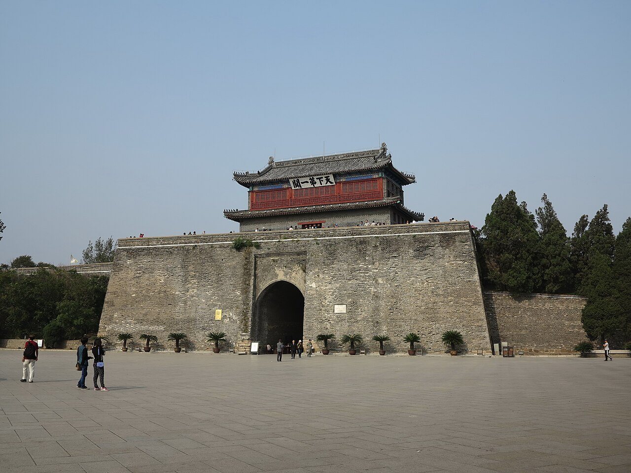 Brick platform and gate passage of the First Pass Under Heaven at Shanhaiguan