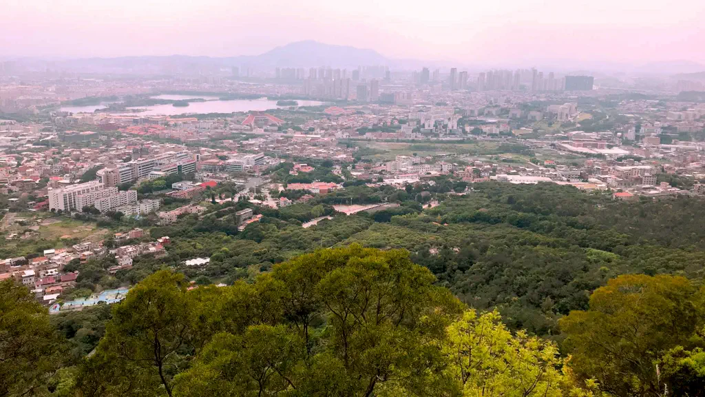 View over Quanzhou from Qingyuan Mountain