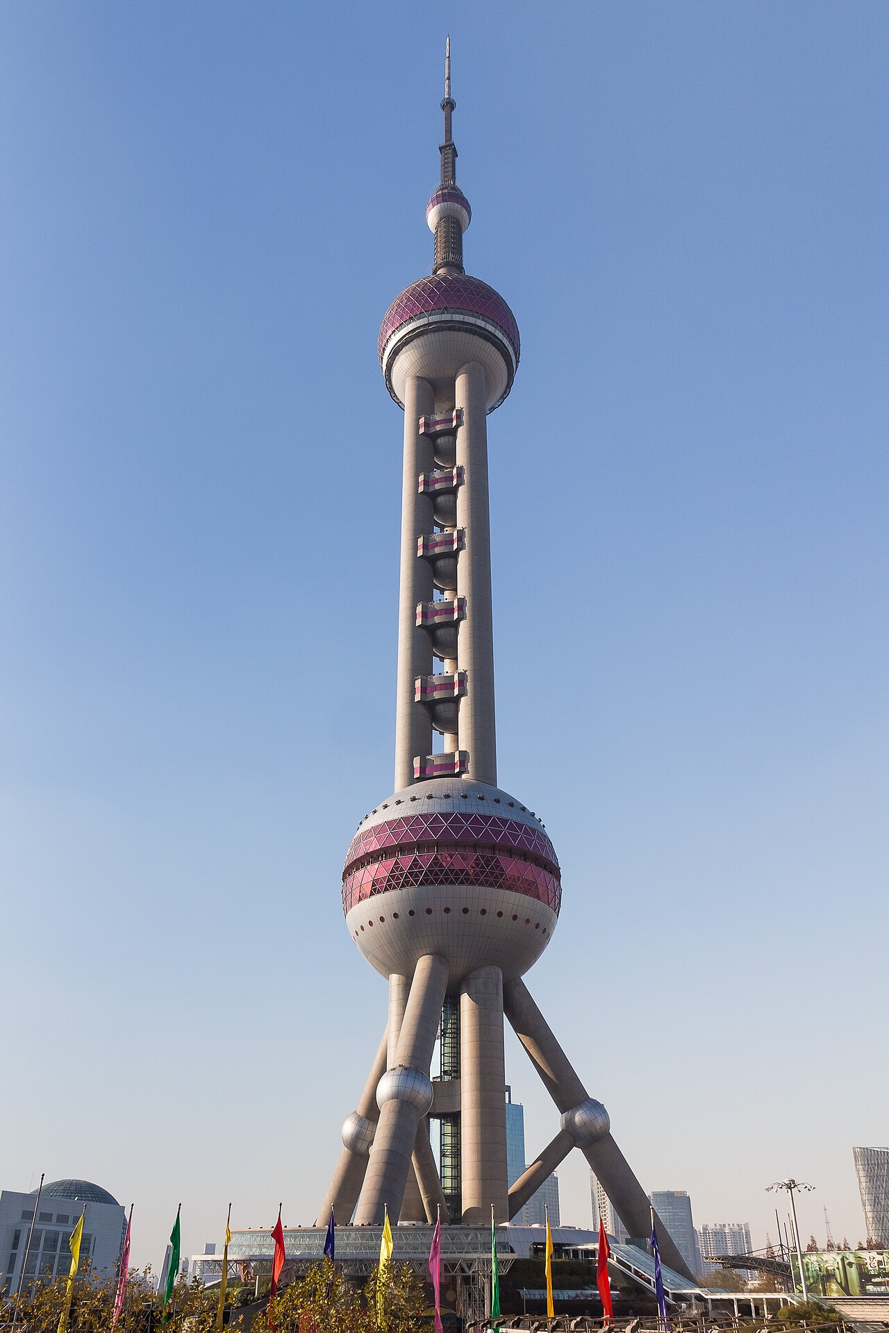 The Oriental Pearl Tower in Lujiazui, Shanghai
