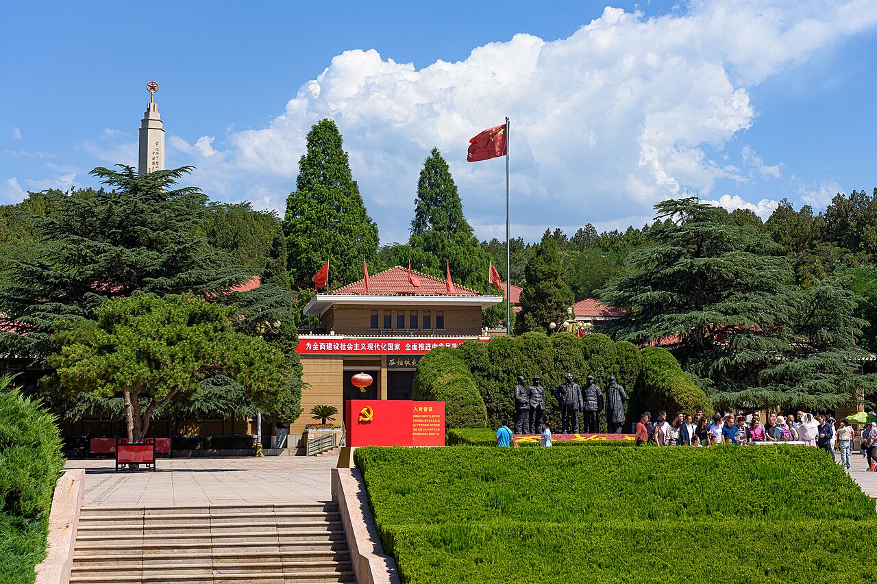 Xibaipo Memorial Hall in the Taihang foothills of Pingshan County