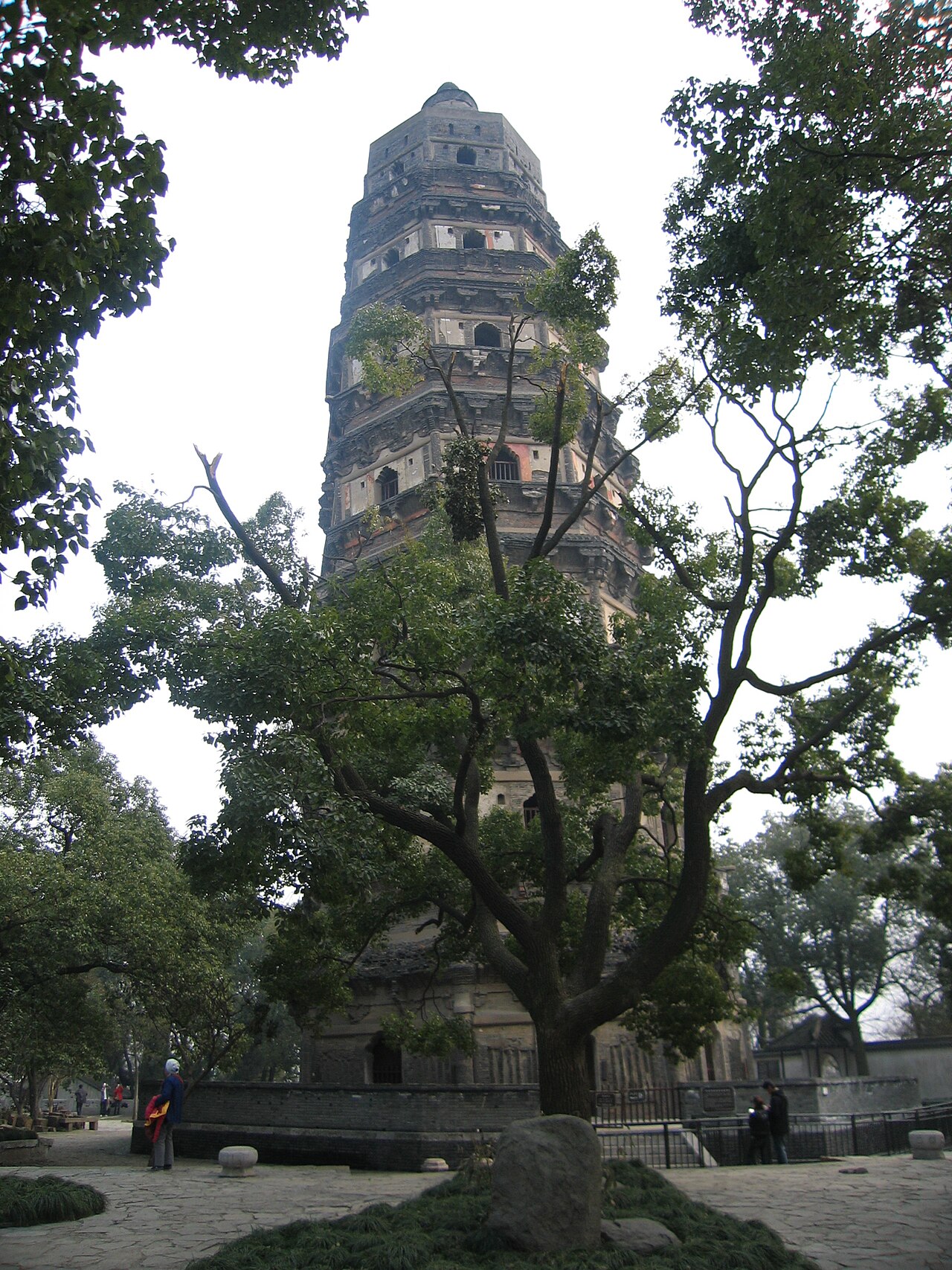The slightly leaning Yunyan Temple Pagoda of Tiger Hill
