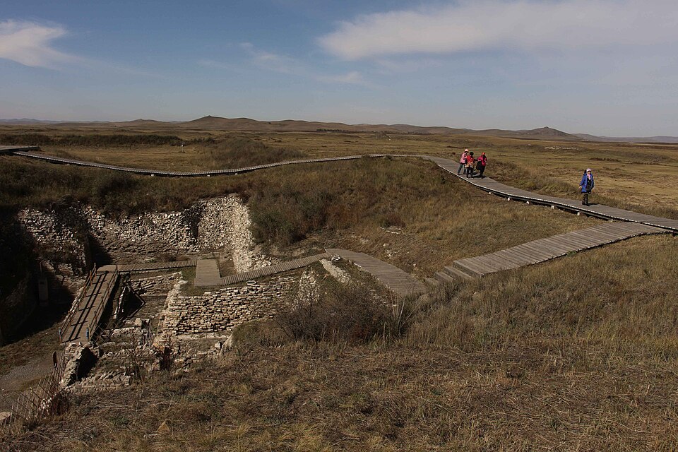 Yuan Shangdu historic site earthworks in Inner Mongolia