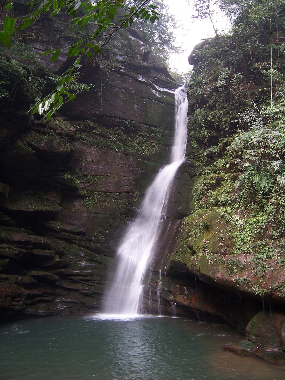 Waterfall at Bifengxia scenic area