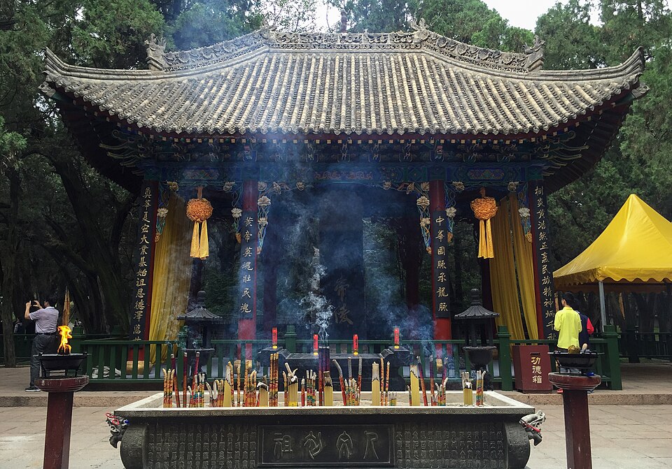 Mausoleum of the Yellow Emperor in Huangling near Yan'an corridor