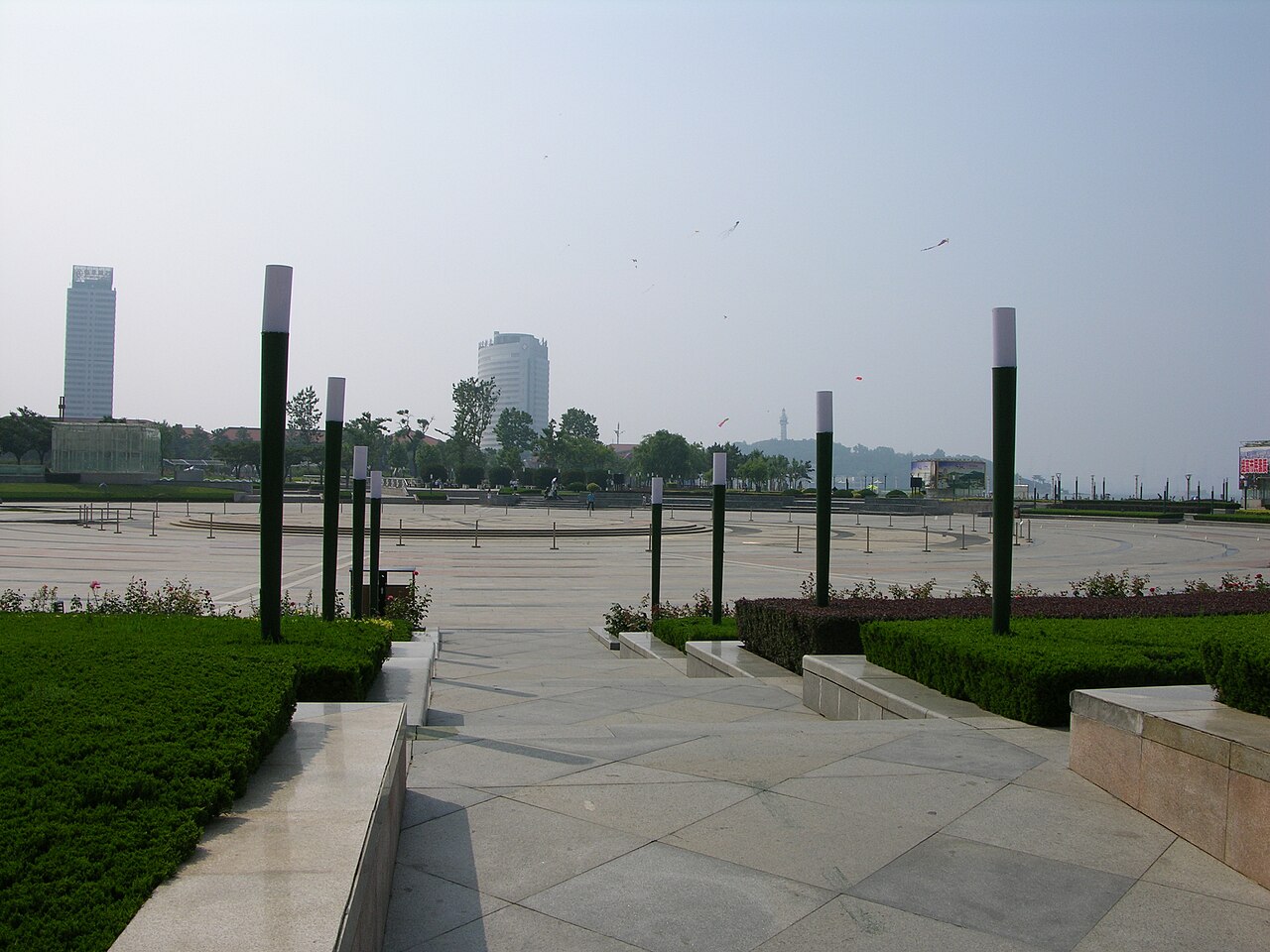 Zhifu district waterfront buildings in Yantai