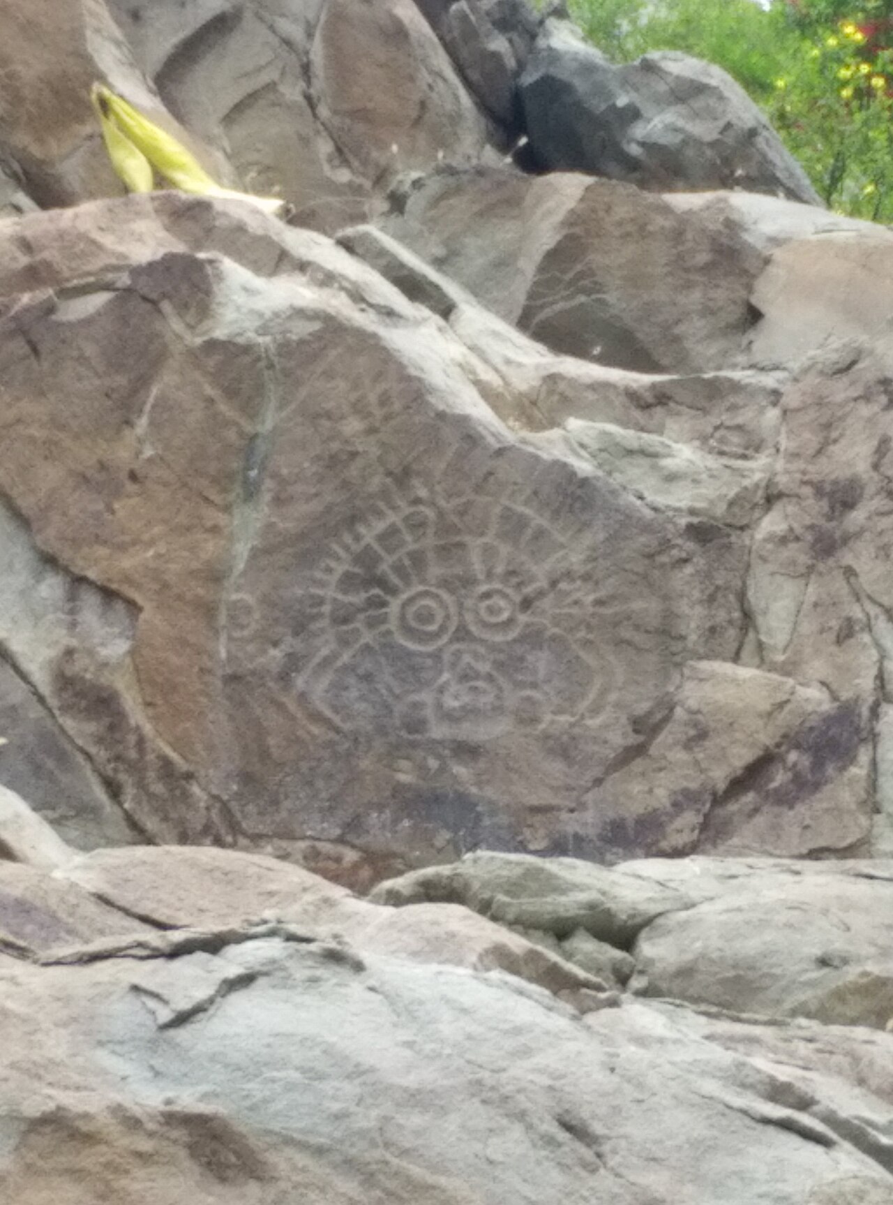 rock art in the Helan Mountains