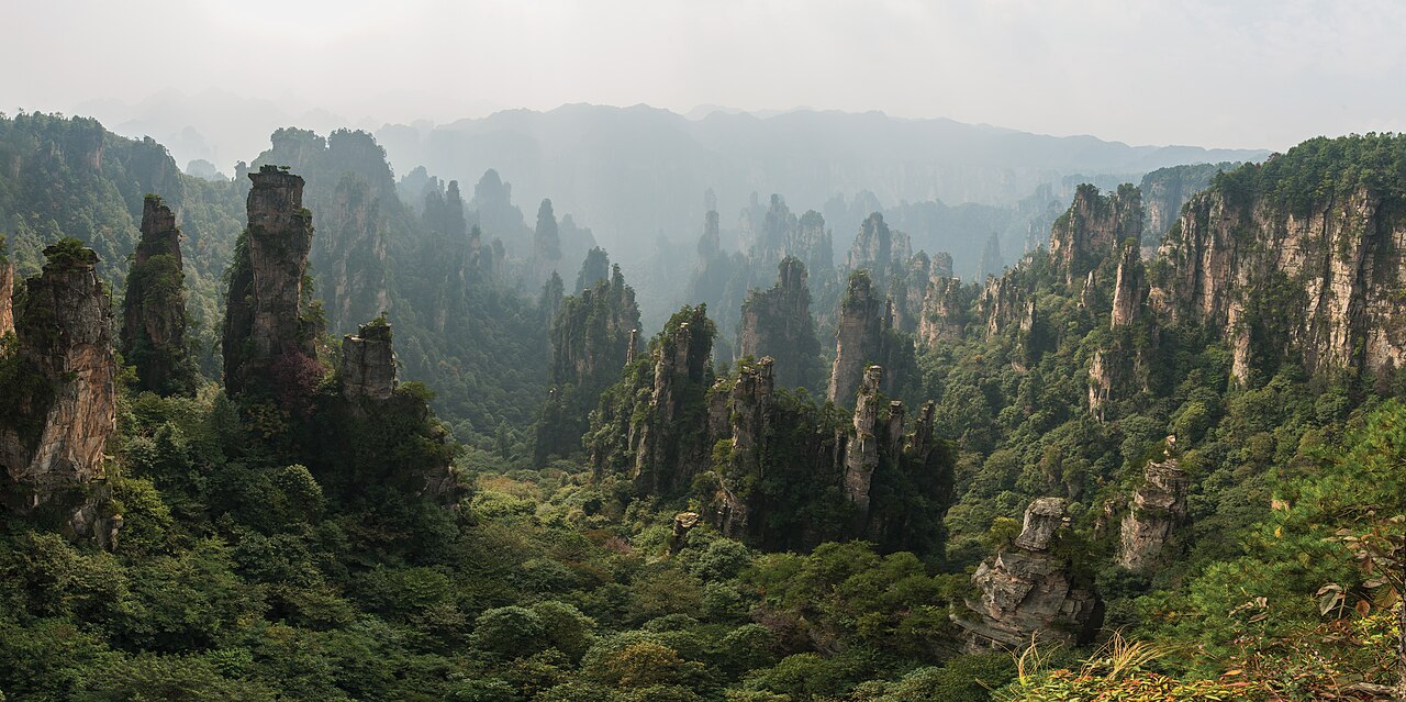 Tianzi Mountain: Pillar Views and Cableway Loop