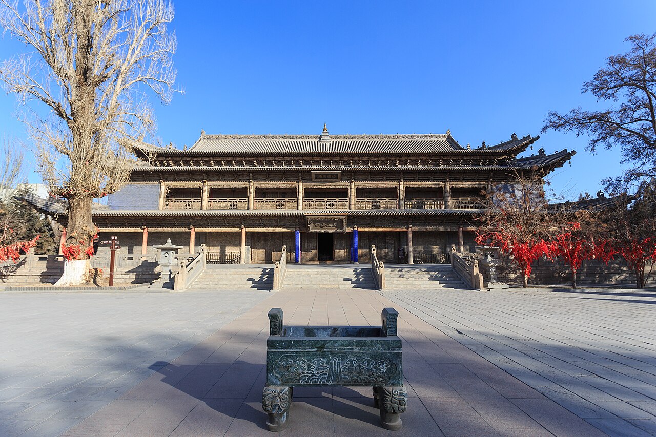 Giant Buddha Temple, Zhangye: Western Xia Reclining Buddha, Hall and Earth Stupa