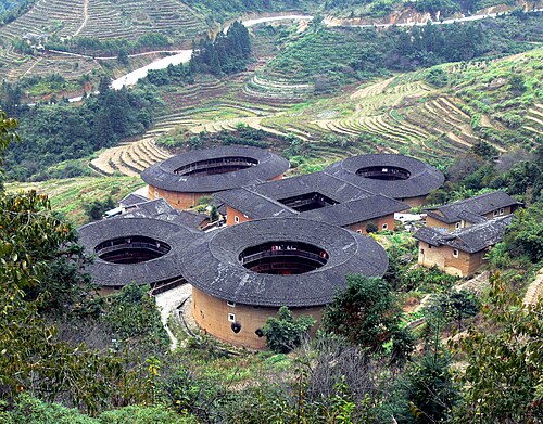 Earth buildings of Tianluokeng