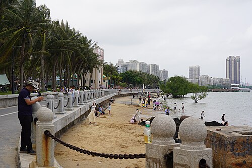 Beach shoreline in Zhanjiang